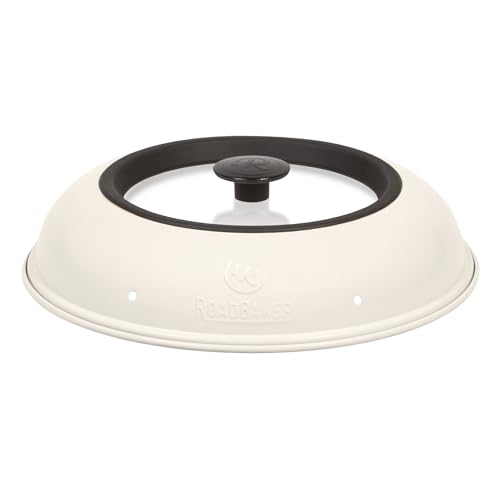 ROADBAKER® RoadTop – Spezial Glasdeckel für Campingbacköfen, mobile Backöfen wie RoadBaker, OMNIA, Rocktrail, Vamo, Petromax (klein), Aluminium Glasdeckel Durchmesser 25cm