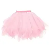 Tüllrock Damen Tutu Rock 50Er Rockabilly Petticoat Für Karneval Partykleid Karnevalskostüme Tutu Unterrock Tanzrock Ballettrock Cosplay Festliche Minirock