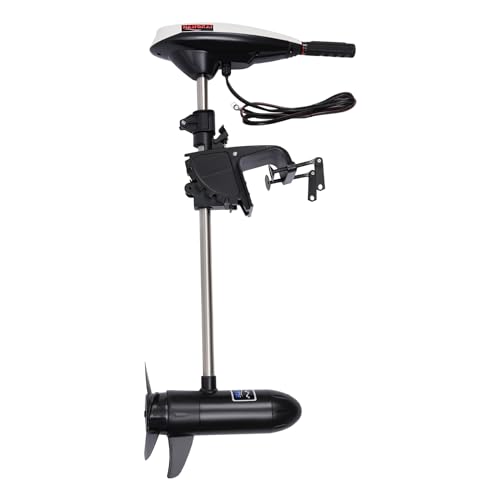 PUDLORP Elektromotor Bootsmotor-Elektrisch 12V 45LBS Außenbordmotor Außenborder Bootsmotor Fünf Vorwärtsgänge und zwei Rückwärtsgänge, Für alle Arten von kleinen Wasserfahr