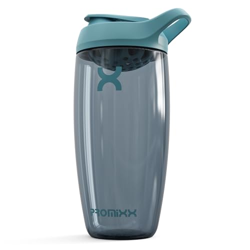 Promixx PURSUIT Eiweiß Shaker – 700ml Premium Shaker für Proteinpulver, Supplements & Pre-Workout – Auslaufsicher, BPA-frei, Leicht zu Reinigen – Ozeanruhiges Blau