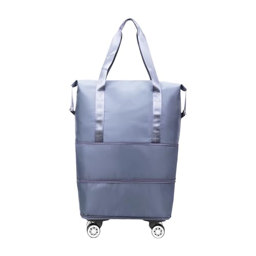 Travel Bag, erweiterbares Rolling Luggage, Teleskop-Handle Carryall, Smooth‑Glide Spinner Wheels, Vacation Gear für Wochenend-, Geschäfts- und Familientrips, 33,7 x 17,72 x 0,79 cm, blau, Se référer