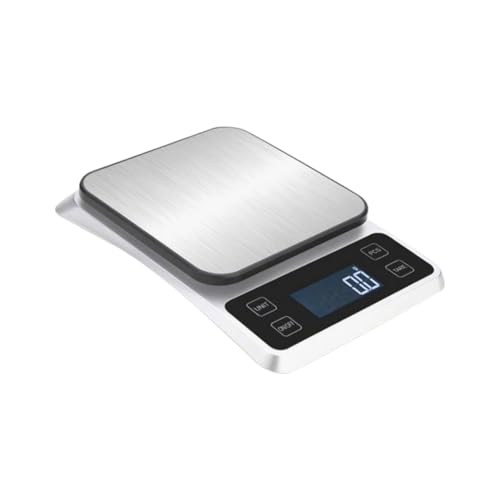MAGICLULU Elektronische mit hoher Präzision Backen Wiegen Messung digitale Küchenwaage Gewicht Elektronische Küchenwaage Lebensmittelwaagen für die Küche Kochskala Edelstahl flach