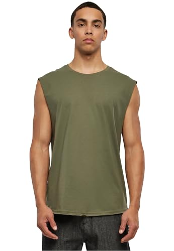 Urban Classics Herren Open Edge Sleeveless Tee 4XL Olive