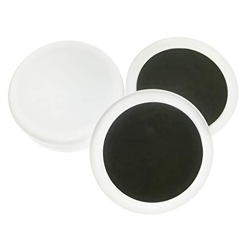 Robuste Möbelgleiter, Teppichgleiter, Kunststoff, einfach zu bedienen, für Tische, Sofas, Betten – Hausbesitzer, Umzug, Mieter – weiß, rund, 12,5 cm, 8 Stück