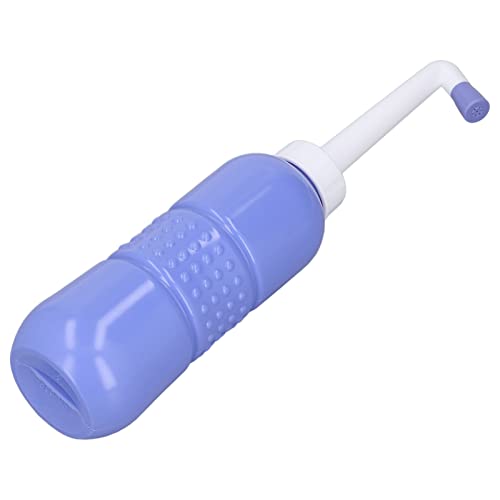 Tragbares Hand-Bidet-Sprayer, 650 Ml, Große Kapazität, Squeeze-Hygiene-Reinigung mit Zwei Düsen für Damm-Po, Baby, Frauen, Reisen (BLUE)