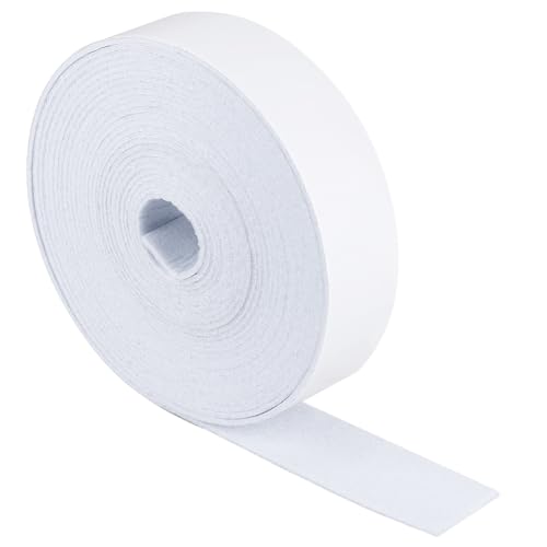 BENECREAT 8m weißes Filzklebeband, 4cm breite selbstklebende Filzstreifen, selbstklebendes Filzband zum Schutz von Möbeln und DIY-Kleber
