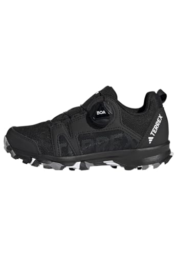 adidas Unisex Terrex Agravic BOA Trail Running Shoes Sneaker, Core Black/Cloud White/Grey Three, 37 1/3 EU