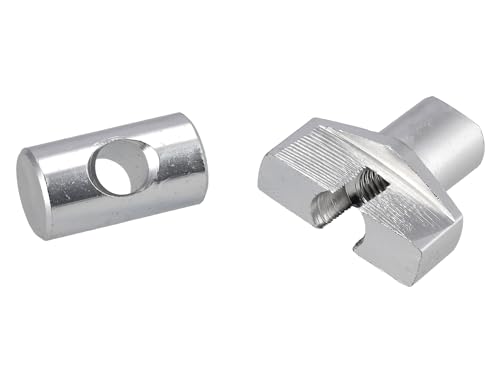 Mutter für Bremsstange, Aluminum, Silber eloxiert - für Simson S50, S51, S70, S53, S83, KR51/2, SR50, SR80