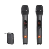 JBL Wireless Microphone Set – Kabelloser Systemverbund mit zwei Mikrofonen und Receiver – Zubehör für die JBL Party-Box – Mit Kardioid-Richtcharakteristik