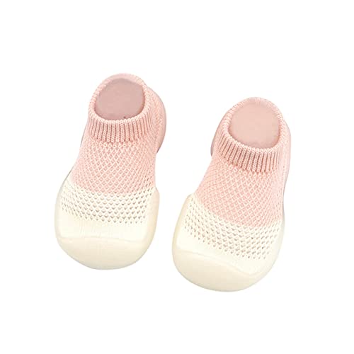 YIzdegg Kleinkind Schuhe 23 Babyschuhe Mesh Atmungsaktiv Walking Schuhe Freizeitschuhe Leicht Baby Sockenschuhe rutschfeste Weicher Stricken Babybodenschuhe Krabbelschuhe Lauflernschuhe Kinder