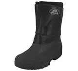 Groundwork Gummistiefel für Herren und Damen, Unisex, schwarz, für Reiten, Hof, wasserabweisend, stabil, Wandern, Regen, Schnee, Winter, Ski-Gummistiefel, Größe 37-47, Schwarz , 35 1/3 EU