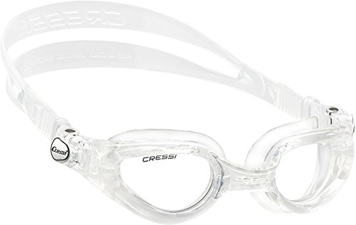 CRESSI Right Goggles Clear/Clear - Schwimmbrille Erwachsene für Schwimmen, Pool und Wassersport, Anti-Fog 100% Anti UV, Klar/Klar - Klar Gläsern, Einheitsgröße