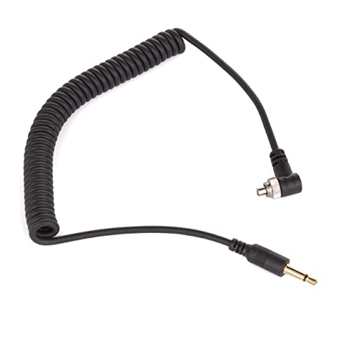 vhbw Blitz PC Sync Kabel Blitzkabel Synchronkabel auf 3.5mm kompatibel mit Yongnuo RF-602TX Studioblitz, externen Blitz