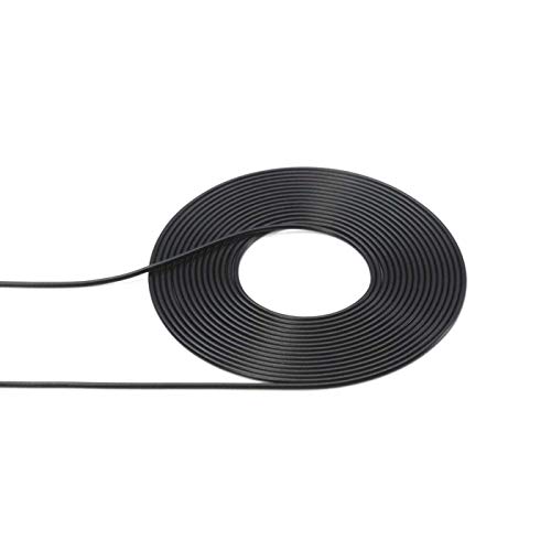 TAMIYA 12678 1:6/1:12/1:24 1,00mm Kabel/Schlauch 2m - Modellbau-Zubehör, Zubehör für Motorrad Bausätze, hochwertiges Modellbauzubehör, Plastikmodellbau Zubehör, Black