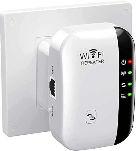 WLAN Verstärker Repeater WiFi Extender bis zu 4000sq.ft Mit Repeater/AP Modus, Booster, Long Range Amplifier mit Ethernet Port zu Allen Geräten, 1-Tap Setup, Access Point