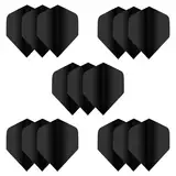 MageRabbit Extradick Standard Dartflüge, 5 Sets (15 Flüge), 5 Farben (Black)