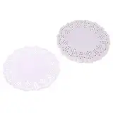 Yushu 100 Stück Spitzen-Untersetzer Platzdeckchen Kissen Tassenhalter Teetasse Pad Matte Hochzeit Party Tasse Tee Matten Kaffee Tasse Pad Pad Hauseinweihungsgeschenk