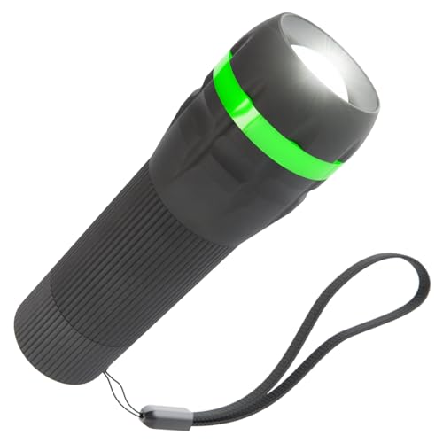 ABSINA kleine LED Taschenlampe batteriebetrieben - Mini Taschenlampe Kinder mit 60 Lumen & 110m Leuchtweite - Kinder Taschenlampe für Jungen & Mädchen stufenlos fokussierbar inkl. Batterie