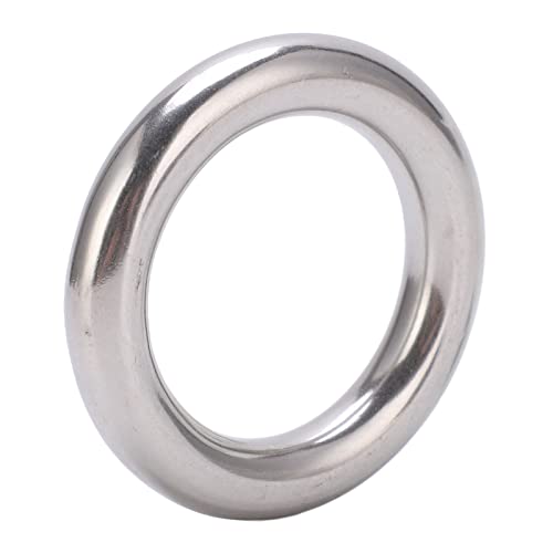 Tauchhängematte Edelstahlringe 40mm 10 Stück - Hochfeste Metallringe für Outdoor Camping, Hängematten, Zelte und Gartenausstattung