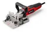 Einhell Flachdübelfräse TE-BJ 900 (900 W, 20 mm Frästiefe, stufenlose Winkel-/Höheneinstellung, 6-stufige Tiefenverstellung, Staubfangsack, inkl. 100 mm Fräsblatt)