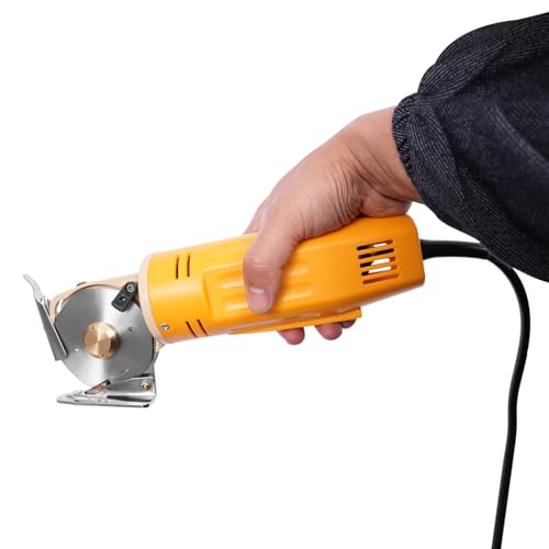 Elektrischer Rotationsschneider 220V 170W,Elektrischer Rotations-Stoffschneider,elektrische Schere, Schnittdicke: 25mm kann Leinwand Teppich Fußbett Stoff Baumwolle