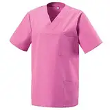 EXNER Medizinischer Schlupf-Kasack, OP-Kasack, Unisex, für Krankenpflege, Altenpflege, Farbe pink, Größe XL