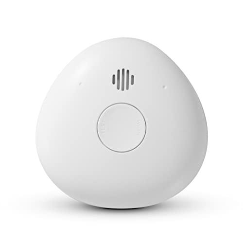 Rauchmelder mit 10-Jahres-Batterie | Housegard Pebble 10 | Feuermelder, Zuverlässiger Brandschutz | Skandinavisches Design | DIN EN 14604 Zertifiziert | Großer Test/Stummschalttaste | Einfache Montage