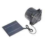 Riuulity Solar Angetriebener Aerair Exchange -Entlüftungsventilator für Küchenbad, 5W Solarpanel Lüfter für eine Verbesserte Innenlüftung und Frischluft, Solarabluft -Lüfterkit