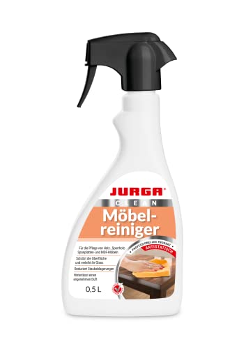 JURGA Möbel Reinigung, Möbelpflege Hlz, Hlzreiniger 0,5 L, Reinigungsmittel für Naturhlz & Hlzwerkstffen