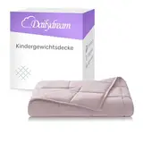 Dailydream Kinder Gewichtsdecke, 3,2Kg, 104x150cm, kuschelig rosa