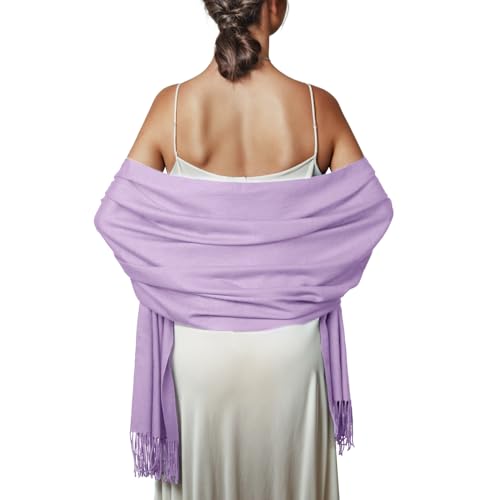 Schal Lavendel Stola Damen Festlich für Abendkleid Pashmina Schals Tücher Winter