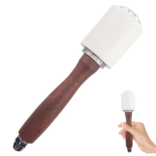 Lederschläger langer Lederhammer tragbarer Nylonschläger mit Holzgriff für DIY -Lederwerkzeuge