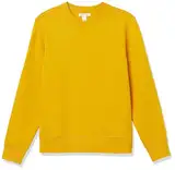 Amazon Essentials Herren Fleece-Sweatshirt mit Rundhalsausschnitt (erhältlich in Big & Tall), Gold, L