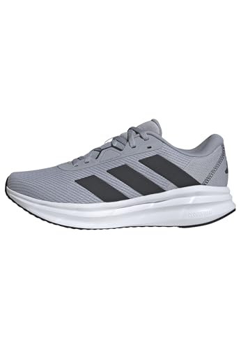 adidas Herren Galaxy 7 Running Shoes Laufschuhe, Halo Silver/Carbon/Core Black, 42 EU