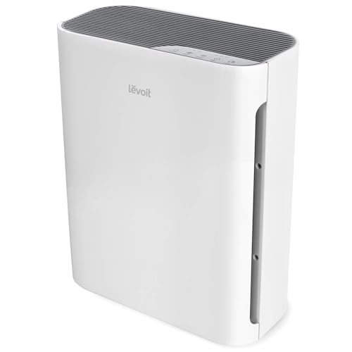 Levoit Luftreiniger Luftfilter mit CADR 221 m³/h, Air Purifier gegen Allergien Gerüche Pollen Staub, mit 2/4/8 Std. Timer, 23dB leisem Schlafmodus für Raucherzimmer Schlafzimmer