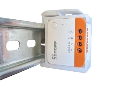 2er Set Adapter Halterung für Sonoff ZBMINI L2 Zigbee Smart Switch Matter Hutschiene/DIN Rail bracket (35mm)