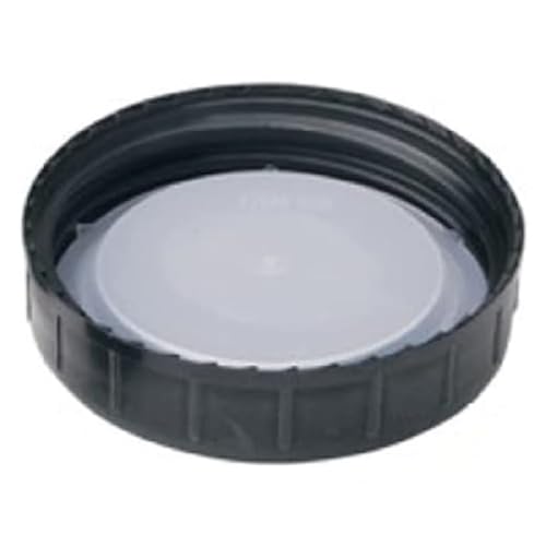 neoLab Schraubgewindeverschlüsse mit Kunststoffeinla für Enghals-Glasflaschen, Polypropylene (PP), DIN 55, Schwarze