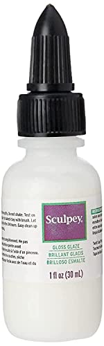Polyform Sculpey Glaze Polymer-Ton-Zubehör, glänzend, 1 FL oz (30 mL), 30