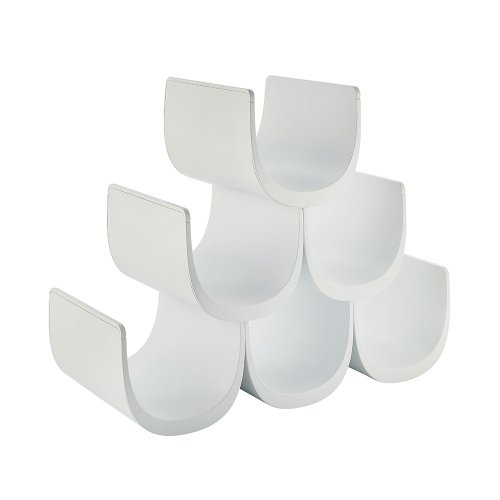Alessi Noè| GIA13 W - Flaschenregal in Modulbauweise Design, Thermoplastisches Harz, 34,5 x 15,5 x 27,5 cm