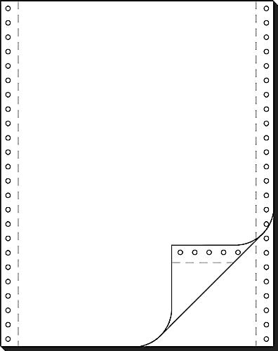 91200 Endlospapier 2-fach, 12 Zoll x 240 mm (A4 hoch), 52/52 g, 1000 Sätze LP, selbstdurchschreibend, Druckerpapier