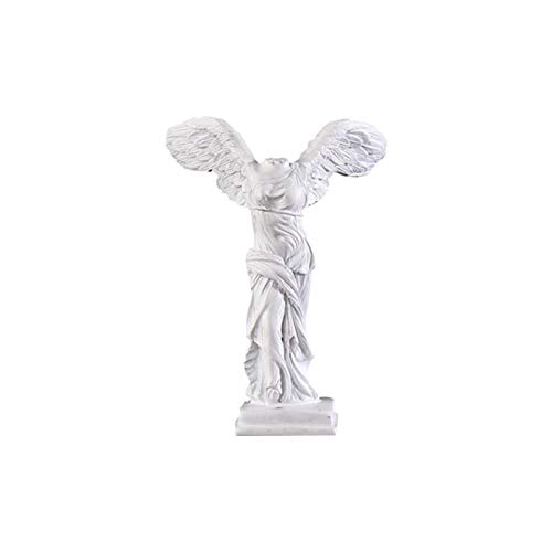 POHOVE Geflügelter Sieg von Samothrace, Statue, Göttin Nik e Skulptur, römische griechische Göttin, Victoria, antiker Ruine, Artefakt, Kunstharz, Ornament für Zuhause, Wohnzimmer, Tischdekorationen