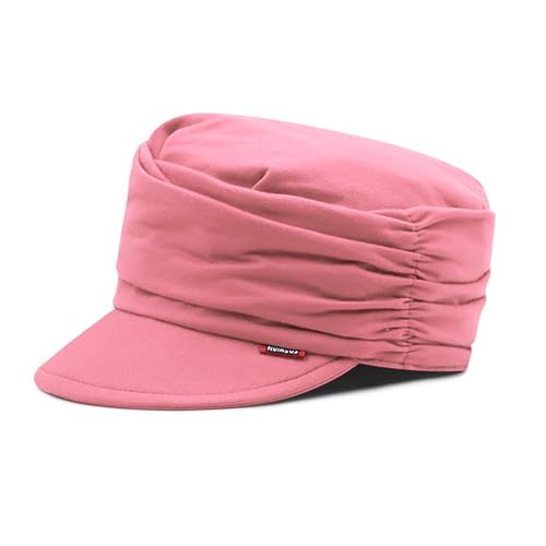 AIDIER Damen Weiche Schirmmütze mit Falten - Newsboy Cap für Frauen - Chemo Turban für Haarausfall - Baskenmütze Slouchy Bonnet
