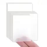 400 Blätter Transparente Haftnotizen, Durchsichtige Haftnotizen, Wasserfest Clear Sticky Notes, Transparent Sticky Notes, Klebezettel Transparent für Study Essentials Schulsachen Stationery Büro