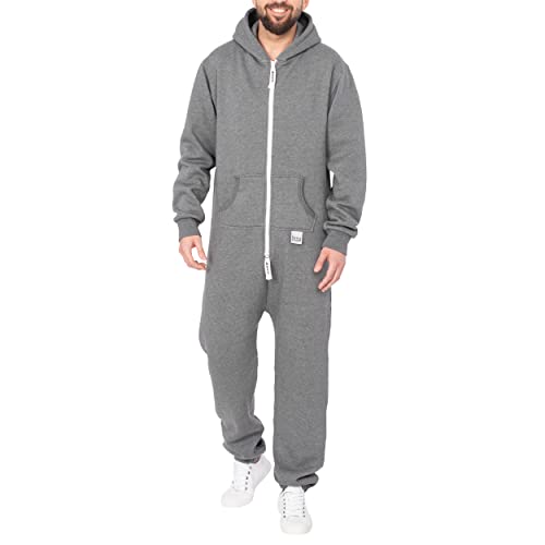 Basisstoff Sheesh Herren Jumpsuit Dunkelgrau Gr. L