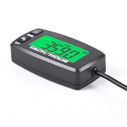 Induktive Drehzahlmesser ,Digital Betriebsanzeige ,Betriebsstundenzähler ,Motorstundenzähler Wartung des rücksetzbare für kleine Motoren Gasmotor Motorrad-Marine