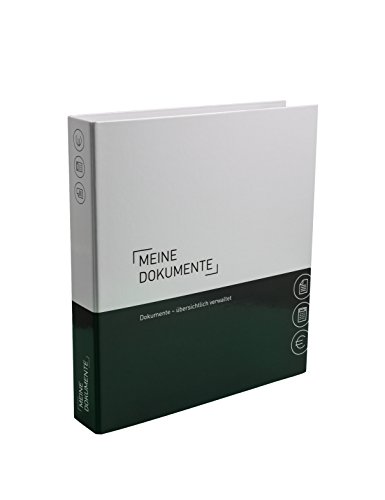 PLASTOREG Smidt GmbH Themenringbuch mit Register/Trennblättern - Dokumente - Optimale Struktur für die Ablage der Dokumentenunterlagen, Dunkelgrau
