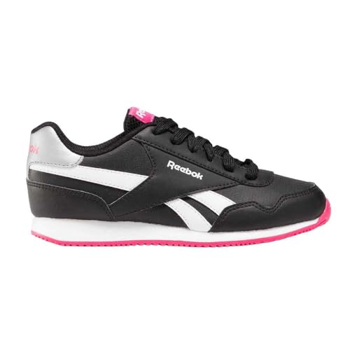 Reebok Mädchen Royal Cl Jog 3.0 Sneaker, Black Boldpink White, 33 EU