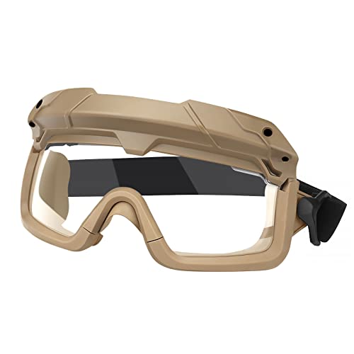 Hodeacc Taktische Airsoft-Schutzbrille, Militärbrille, Helm, winddicht, beschlagfrei, für Outdoor-Aktivitäten, Paintball, taktische Spiele, BB/CS-Spiele, Schießen