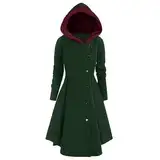 HKUOPW Coat Women'S Polyester Lässiges Lauschig Bluse Wasserfall Soft Hemdbluse Weiblich Kaputze Schwarzer Freitag Langarmin Schlichtes Vollbusig Reisen