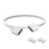 YAODHAOD 12 V 4-polig RGB 5 V 3-polig ARGB Splitter-Kabel & Verlängerungskabel (50CM, ARGB)